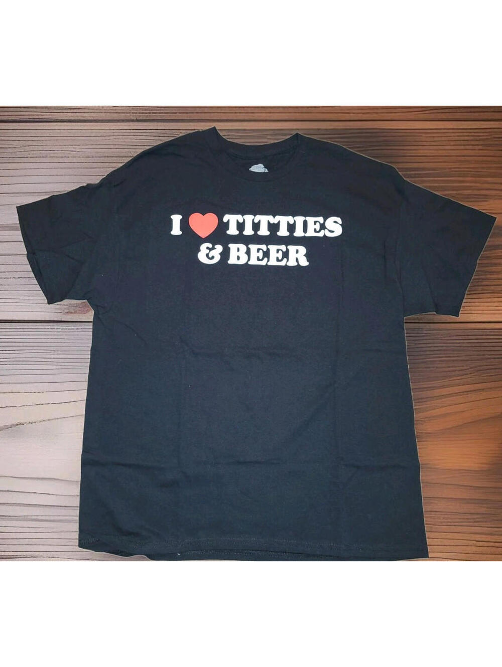 Danny Duncan Black "Beer" Graphic Print T-Shirt Mens Size Large NEW Spencers